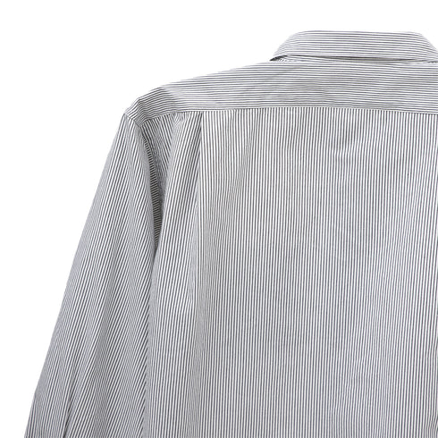 Nanamica Regular Collar Stripe Wind Shirt Black SUGF259E Degli Uberti